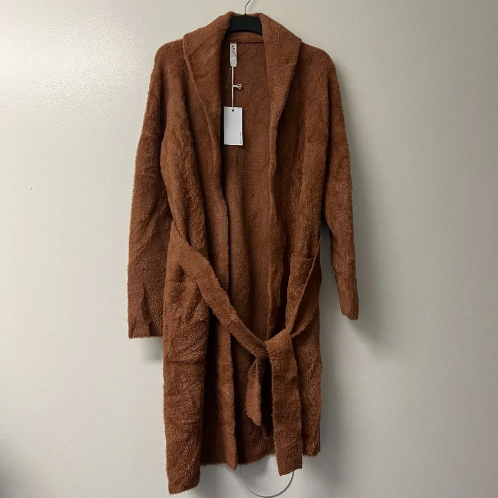 ANTHROPOLOGIE Honey Amadi Nancy Eyelash Open‎ Front Cardigan Tops Small NWT